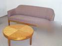 Round reception or coffee table w/matching couch
