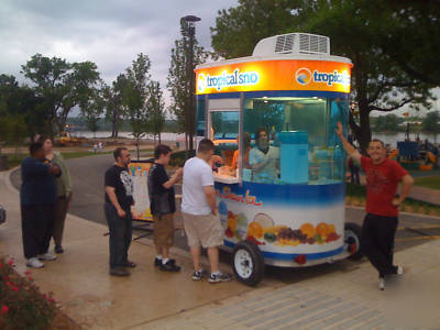 Tropical sno shave ice snow cone stand