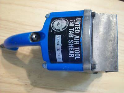 United air jiffy 750 tab shear pneumatic aircraft tool 