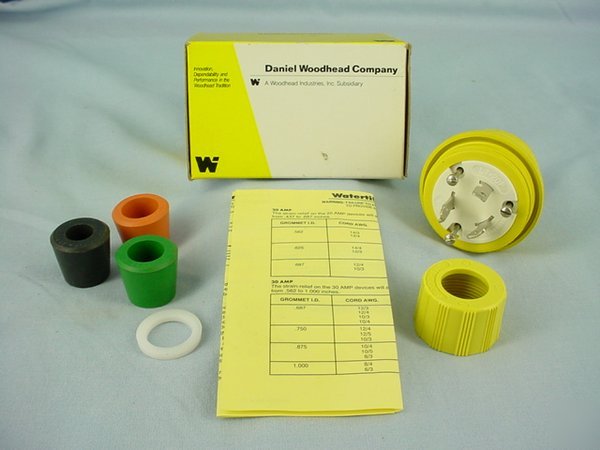 Woodhead L7-20 watertite locking plug 20A 277V 26W49