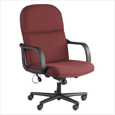 Mayline comfort loop arm big & tall chair black leather