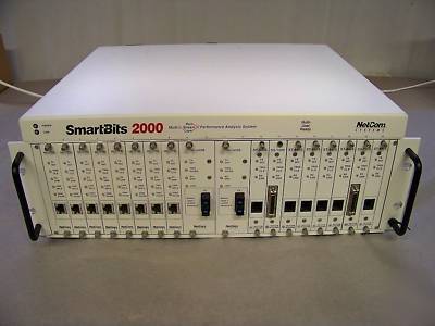 Netcom smartbits 2000 smb-2000 network analyzer +cards