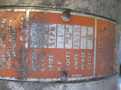 Cm lodestar 2 ton chain hoist 3 phase *price reduced*