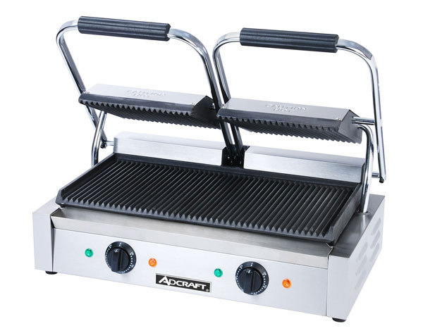 Commercial panini sandwich grill adcraft sg-813 nsf
