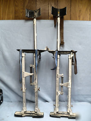 Dura-stilts model iv 4 and 3 aluminum stilts sheetrock 
