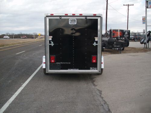 New 6 x 10 6X10 enclosed utility cargo trailer v-nose 
