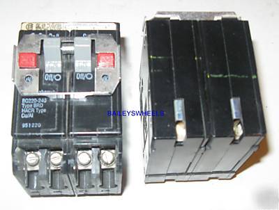 Bryant 20A 40A 20 40 amp quad breaker 2 pole BQ220-240