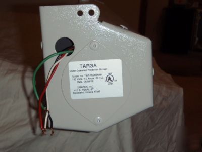 Draper targa motorized projection screen (7')