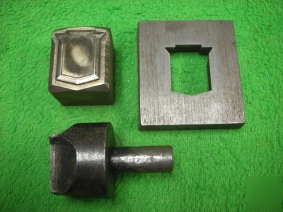 Emblem decorative jewelry stamp press die set tool