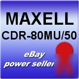Maxell cdr 80MU 50 cd r 80 music pack 32X spindle 700MB
