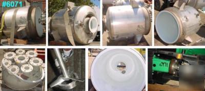 100 gal pfaudler reactor - glass lined - 100/fv -#6071