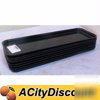 8 cambro black butcher food display / serving trays