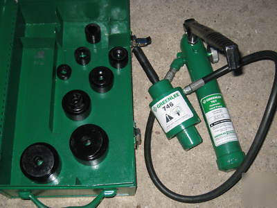Greenlee hydraulic knockout kit 767/746/case/dies