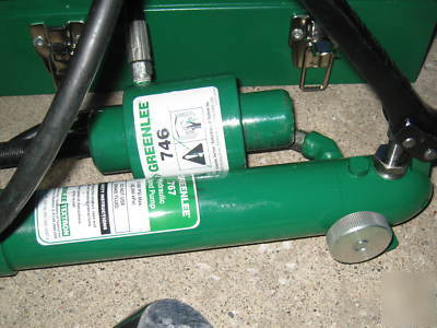 Greenlee hydraulic knockout kit 767/746/case/dies