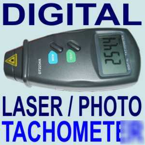 Hqrp digital laser tachometer non contact photo rpm mtd
