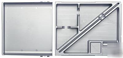 Silver pen tray office desk drawer filing storage tidy 