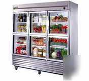 True ts-72G-6| 6 half door 300 series refrigerator|