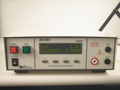 Associated research 3500D ac hypot 