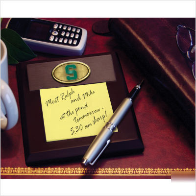 Michigan state university memo pad holder