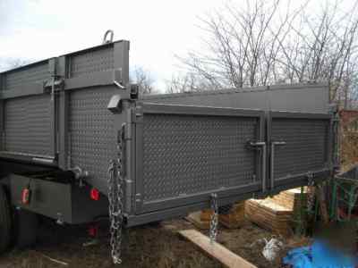 New 8 x 24 x 2 drop sides dump trailer gooseneck 24 k