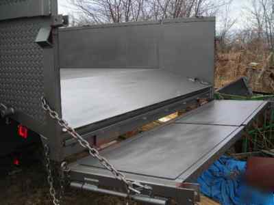 New 8 x 24 x 2 drop sides dump trailer gooseneck 24 k
