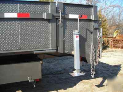 New 8 x 24 x 2 drop sides dump trailer gooseneck 24 k