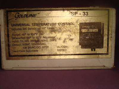 New goldline universal termperature control - in box