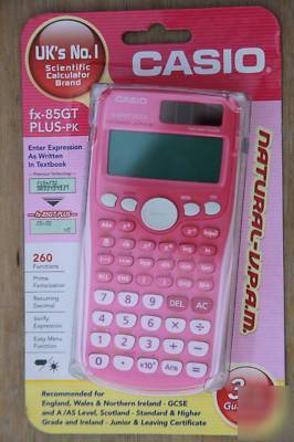 Casio FX85GTPLUS - pink color - scientific calculator