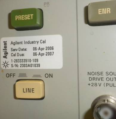 Hp 8970A noise figure meter test good-no error codes 