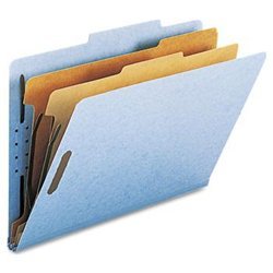New six section pressboard classification folders, l...