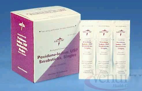 Novaplus V9121 povidone-iodine swabsticks lot/450
