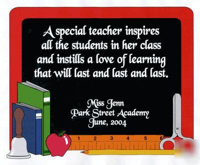 Personalized teacher's horizontal mousepad