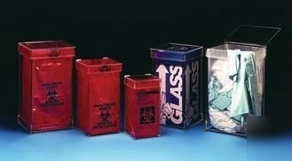 Vwr acrylic waste containers wb-600 table top models