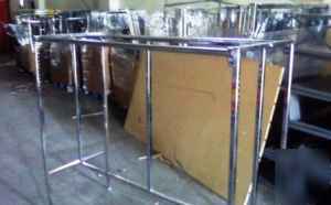 Clothing h racks chrome used store fixtures lot 20 pcs