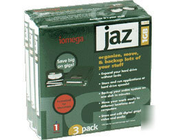 Iomega jaz 1GB disks - 3 pack - model # ZIIOJAZ1GB