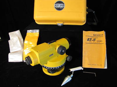 Topcon ~ at-F6 auto level with case ~ free ship ~ 