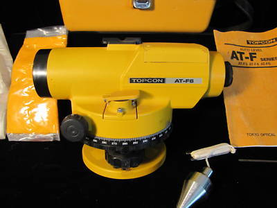 Topcon ~ at-F6 auto level with case ~ free ship ~ 