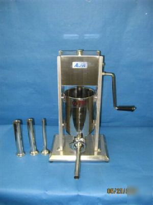 20 ib stainless sausage stuffer press warranty 