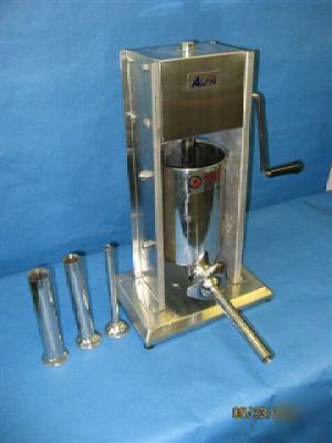 20 ib stainless sausage stuffer press warranty 