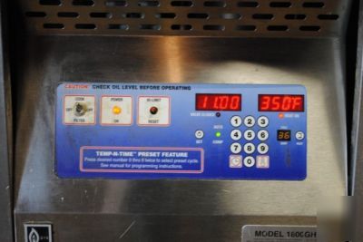 2005 broaster 1800 fryer w/ filtration nat gas - xlnt 
