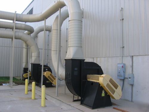 Dust collector system with 3 blowers 18FTX18FTX60FTALL 
