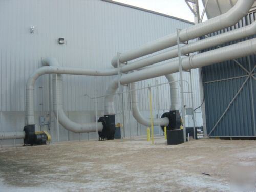 Dust collector system with 3 blowers 18FTX18FTX60FTALL 