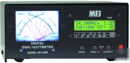 Mfj 828 - digital swr/wattmeter - 1500 watts