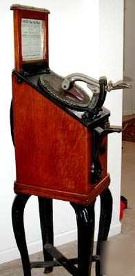 1897 antique roovers embossing machine works great rare