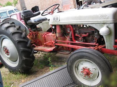 1951 ford 8N tractor refurbished + bushhog + box blade