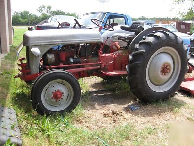 1951 ford 8N tractor refurbished + bushhog + box blade