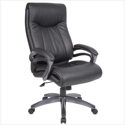 Double layer executive chair in black