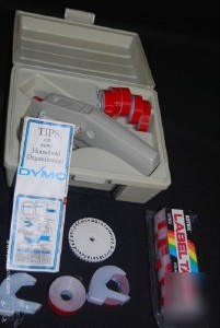 Dymo label maker labeler vintage organize box extras 