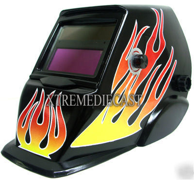 Solar auto darkening welding helmet hood arc mig metal
