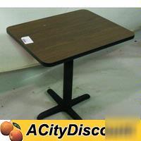 Used 30X24 commercial restaurant dining table w / base